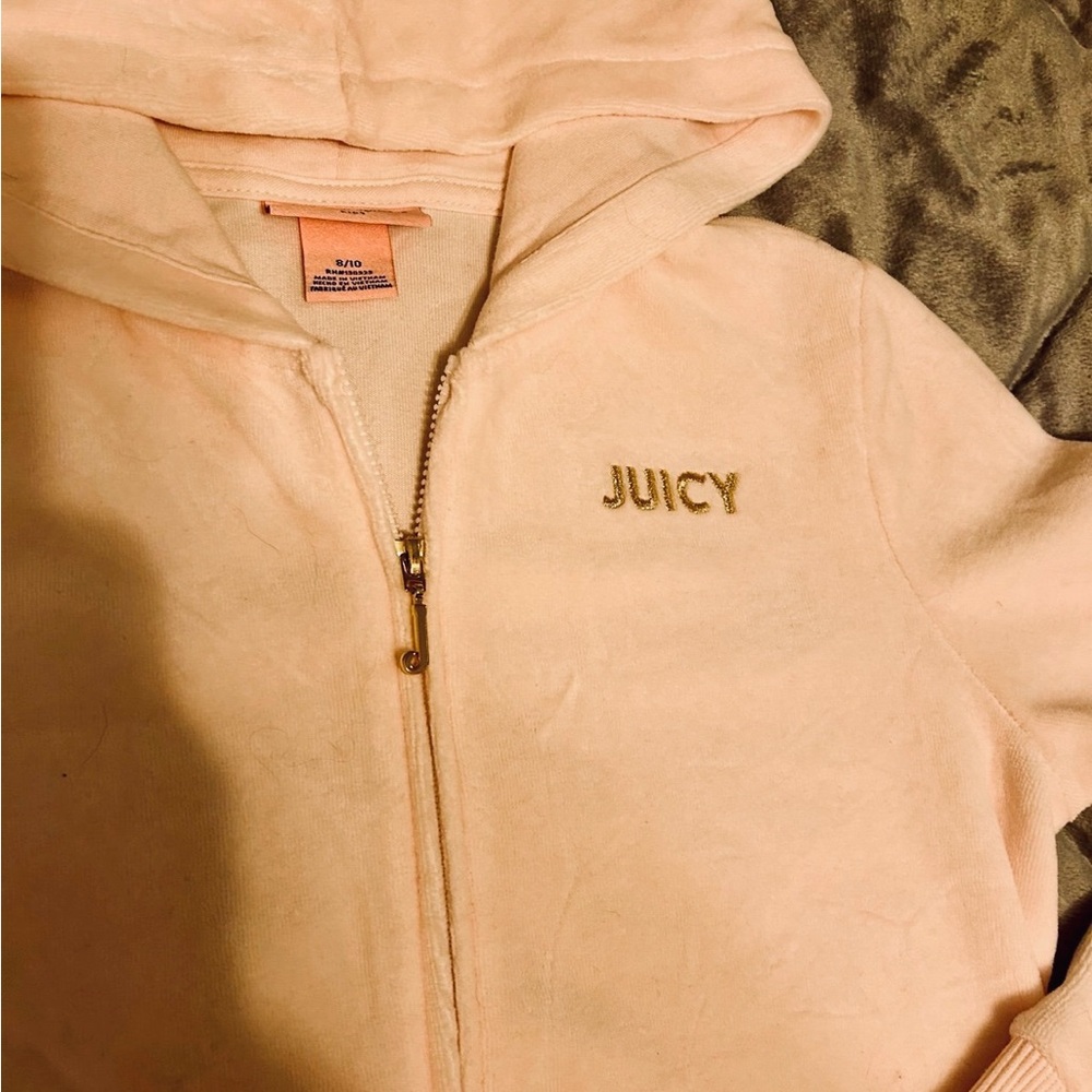 Juicy Couture Light Pink Zip-Up Hoodie